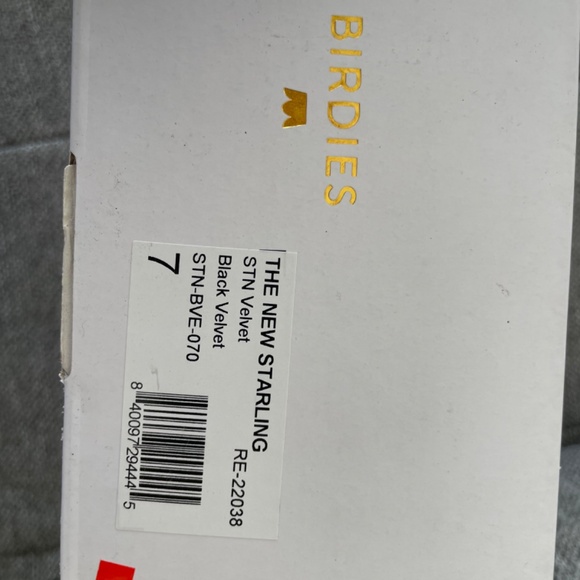 Birdies The Starling - New Black Velvet. 7.5 - Picture 7 of 8